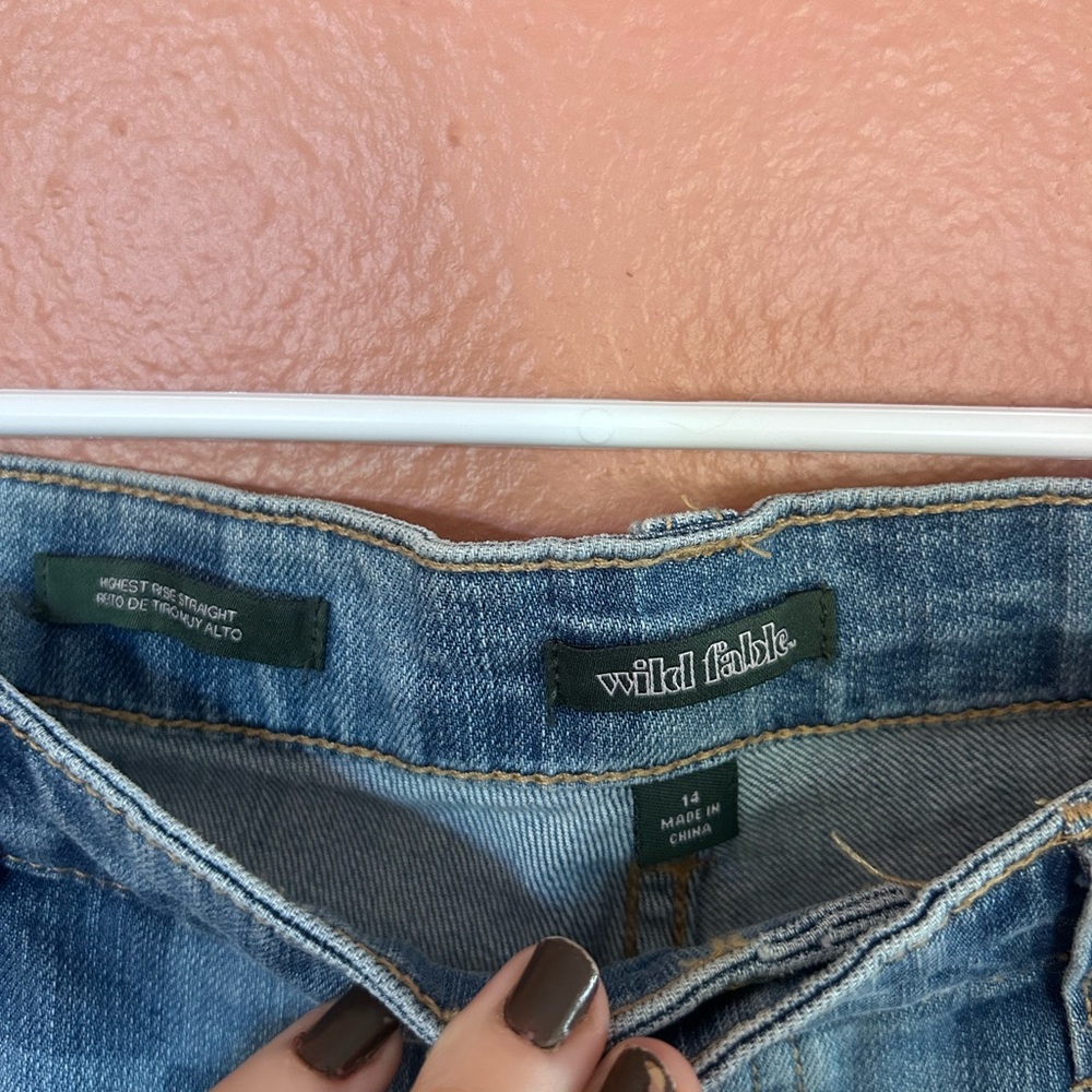 Highest Rise Straight Denim - Picture 2 of 3